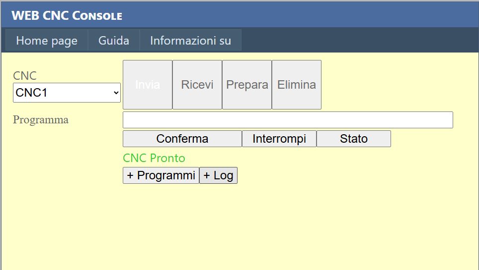 trasmissione programmi cnc